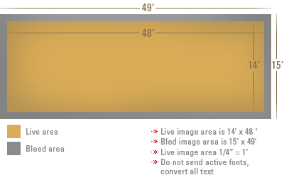 14 x 48 bulletin specs