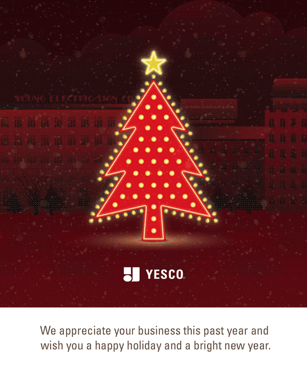 Happy Holidays from YESCO