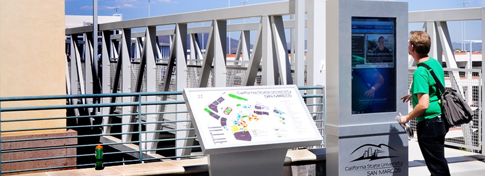 Yesco Outdoor Interactive Touch Screen LCD at Cal State San Marcos