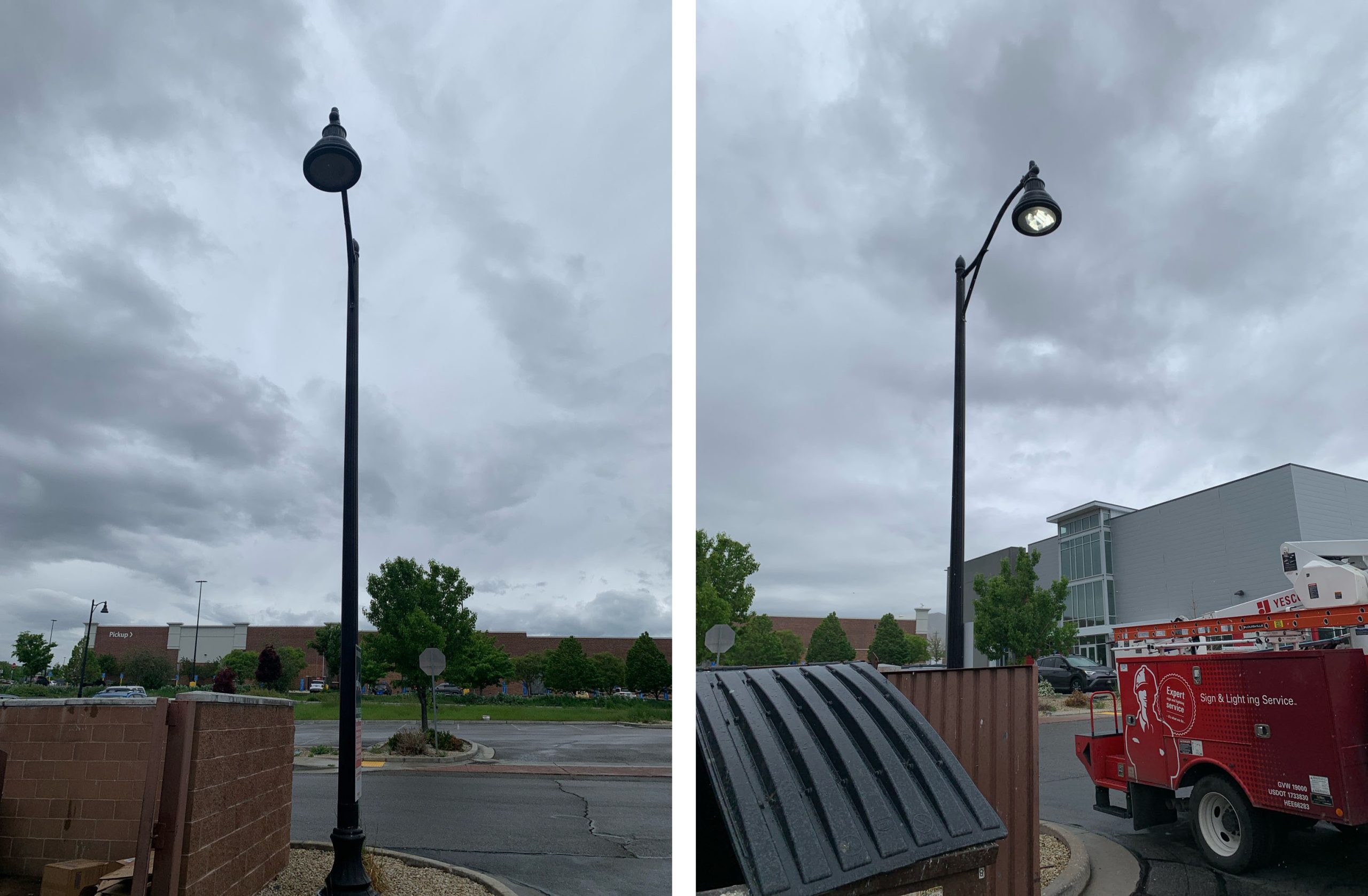Parking Lot Retrofit at Cafe Rio YESCO Boise