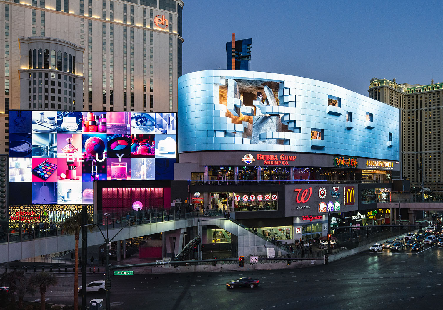 Las Vegas Harmon Corner Electronic Display