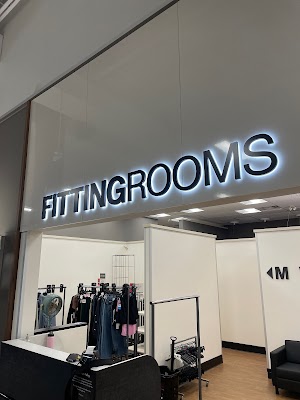 illuminated Fitting rooms sign in store