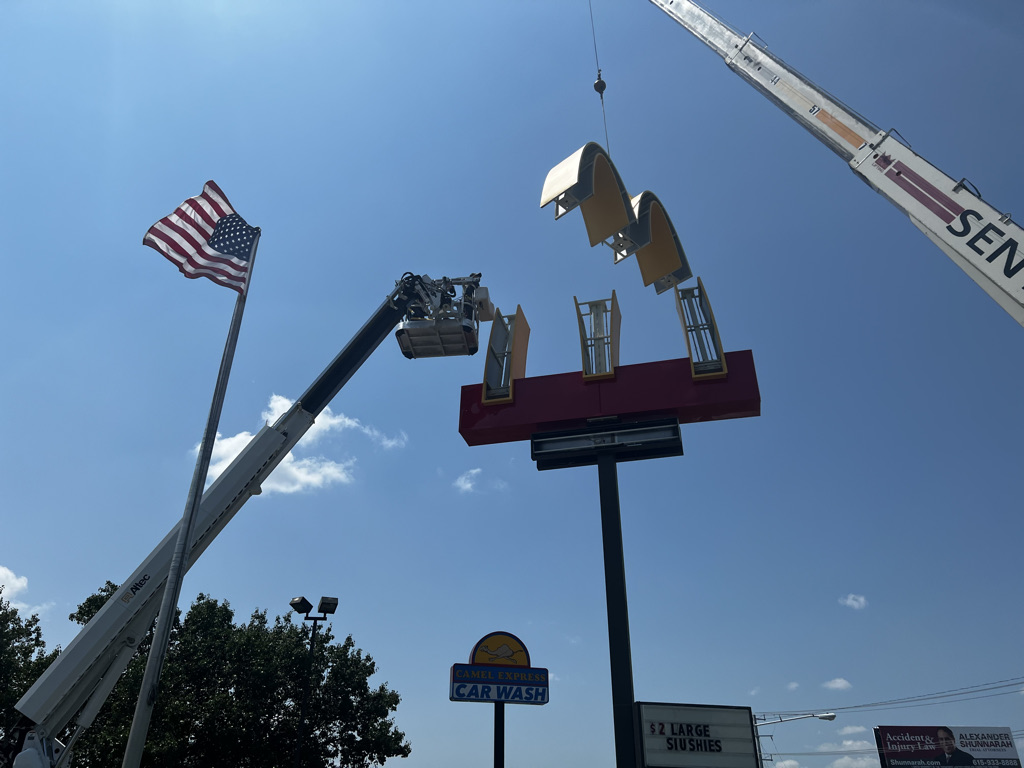 Sign Installation · Commercial Signage · National Brands · Crane Service