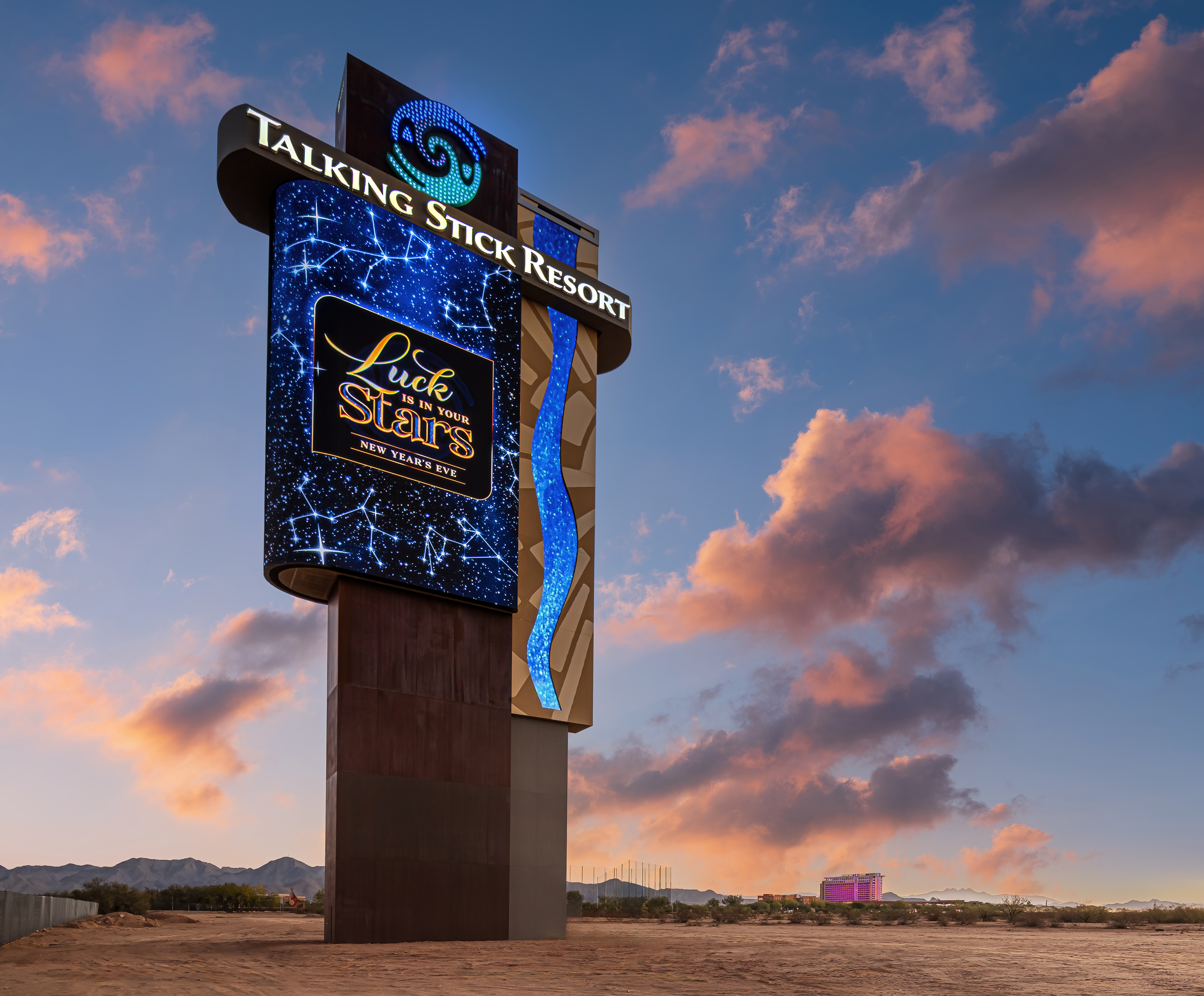 Talking Stick Pylon Sign